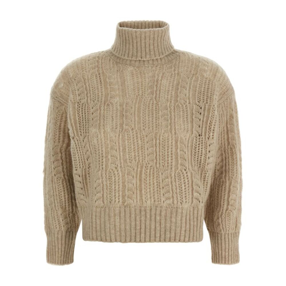 Agnona Women Openwork Turtleneck Sweater